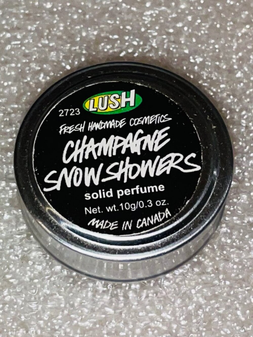 Lush solid perfume Champagne Snowshowers see photos -  Rare, New